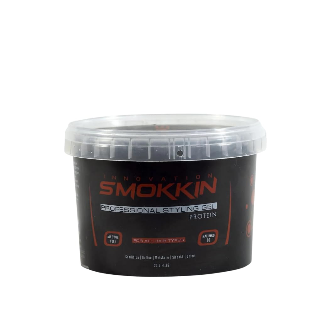 INNOVATION SMOKKIN Pro Edge Hair Gel – Strong Hold Styling Gel for All Hair Types, Edges, Curls, Coils & Beards