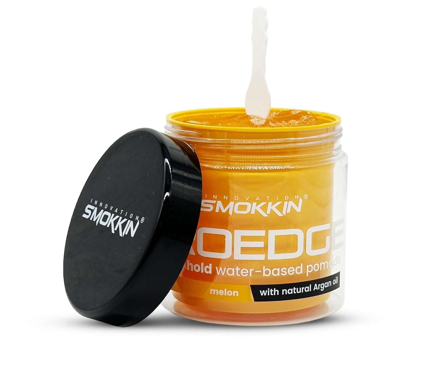 Smokkin Pro Edge Hair Styling Gel - Alcohol-Free, Water-Based Gel with Argan Oil | Strong Hold, Edge Control & Twist Gel for Men & Women