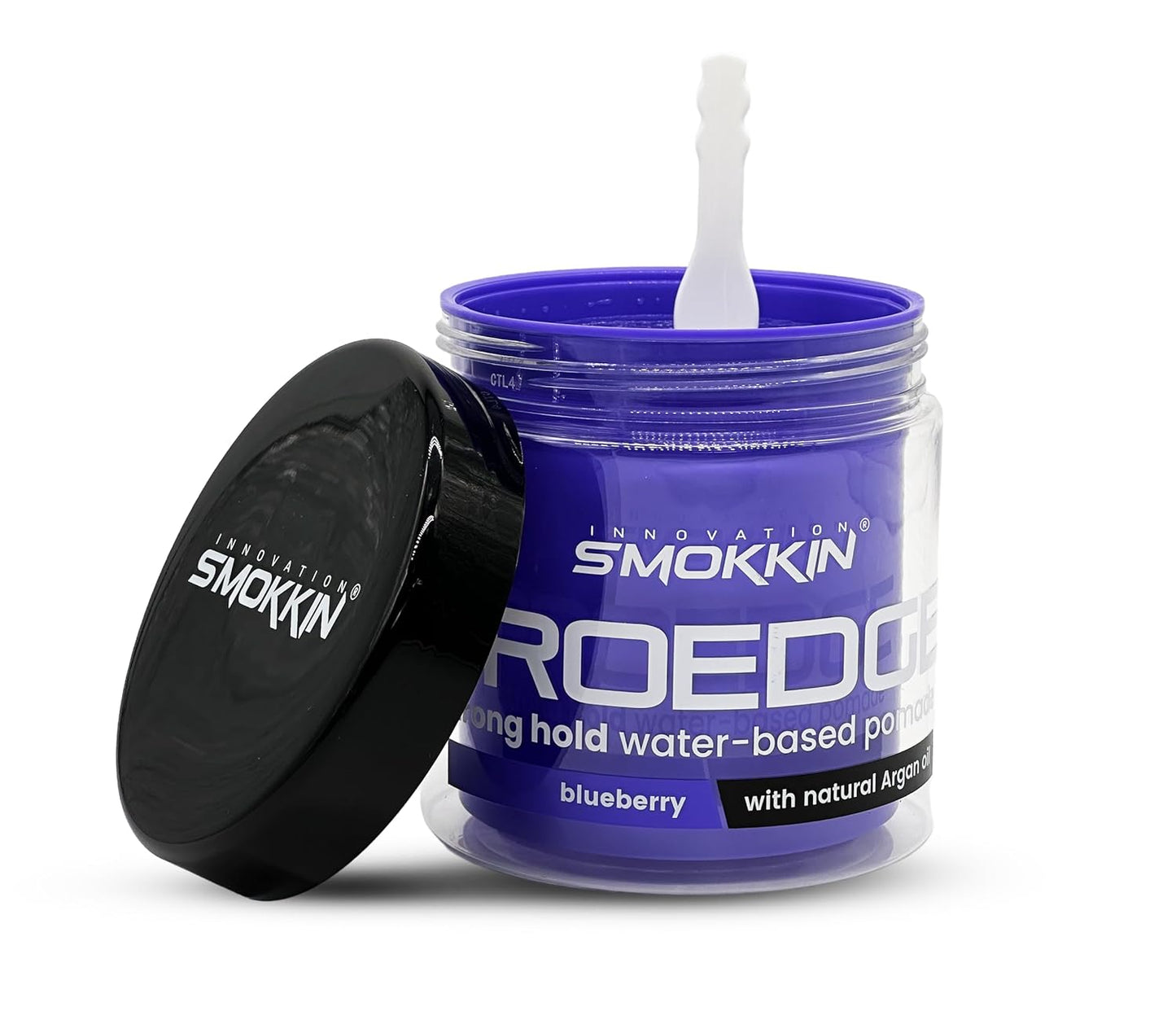 Smokkin Pro Edge Hair Styling Gel - Alcohol-Free, Water-Based Gel with Argan Oil | Strong Hold, Edge Control & Twist Gel for Men & Women