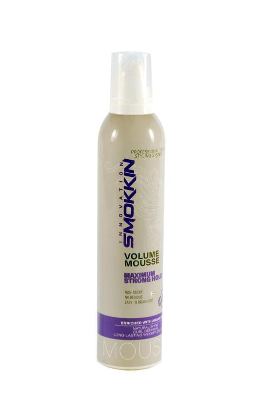 Smokkin Volume Mousse with Argan Oil - Maximum Hold Hair Styling Foam - 330ml