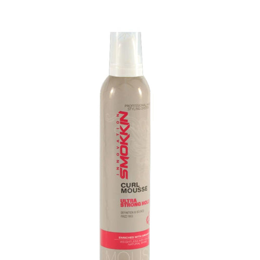 SMOKKIN Professional Hair Mousse – Ultra Strong Hold, Volumizing, Frizz Control & Shining Finish for All Hair Types - 11.8 fl oz