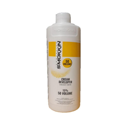 SMOKKIN Volume 50 Oxidant Creme Developer - Professional Hair Lightening & Coloring Cream | High-Lift Formula for Bleaching, Highlighting & Streaking | 500ml