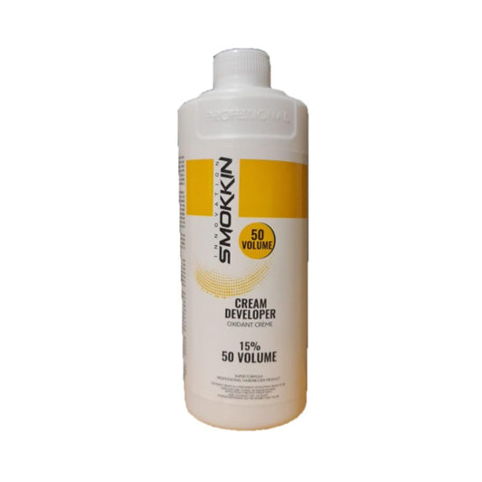 SMOKKIN Volume 50 Oxidant Creme Developer - Professional Hair Lightening & Coloring Cream | High-Lift Formula for Bleaching, Highlighting & Streaking | 500ml