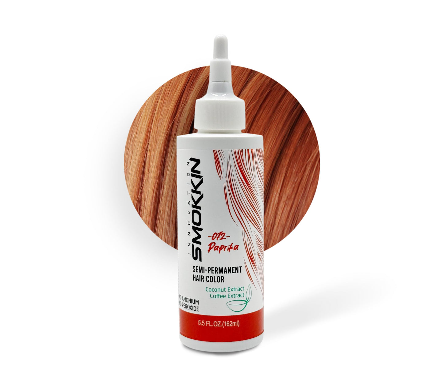 Smokkin Innovation Semi-Permanent Hair Dye - Long-Lasting, Vegan, Ammonia-Free Hair Color with Natural Extracts
