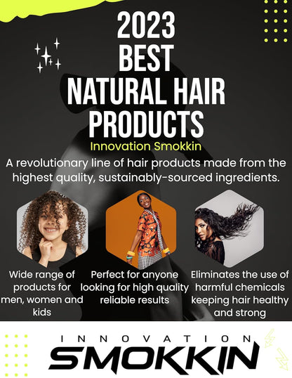 INNOVATION SMOKKIN Pro Edge Hair Gel – Strong Hold Styling Gel for All Hair Types, Edges, Curls, Coils & Beards