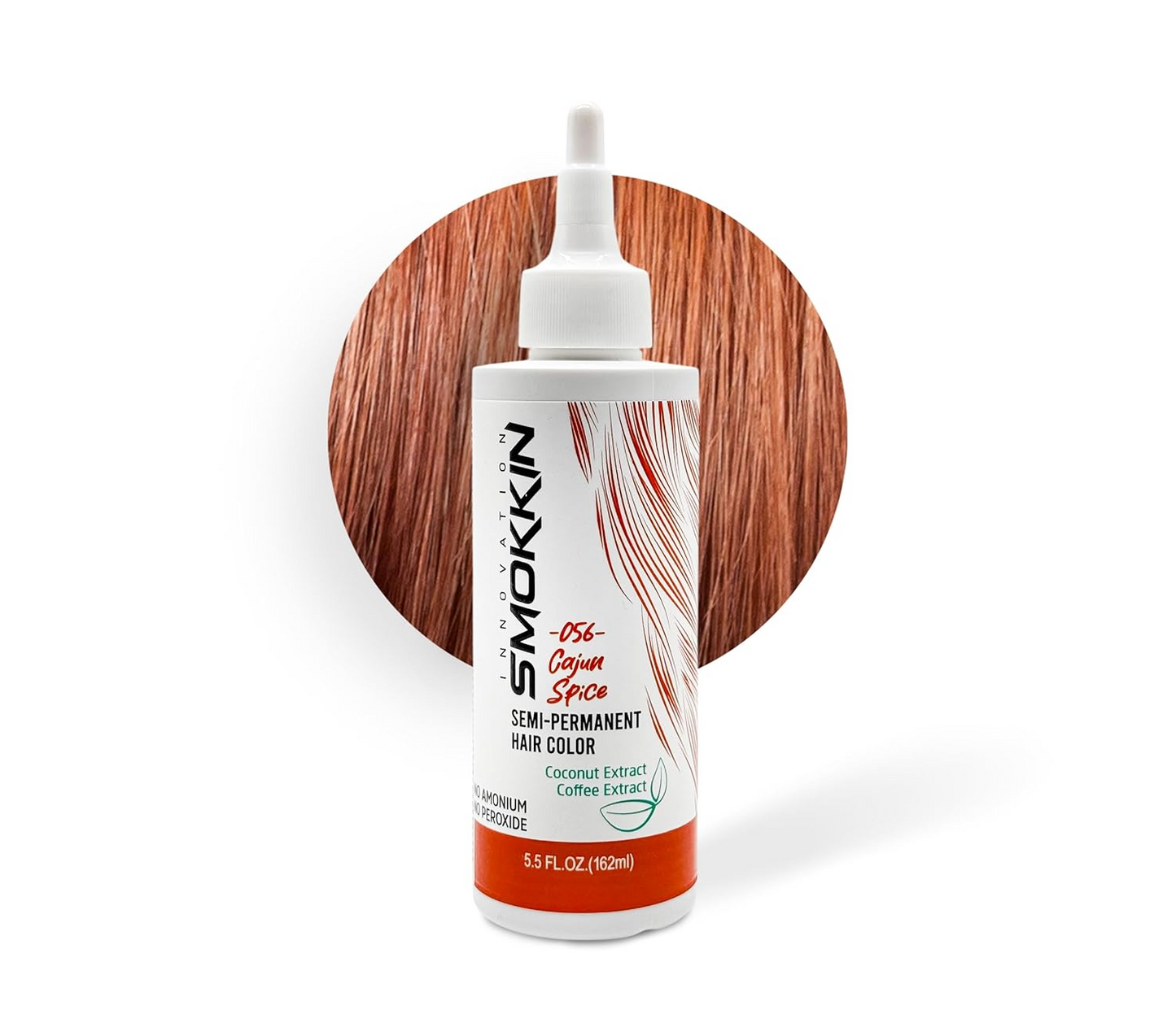 Smokkin Innovation Semi-Permanent Hair Dye - Long-Lasting, Vegan, Ammonia-Free Hair Color with Natural Extracts