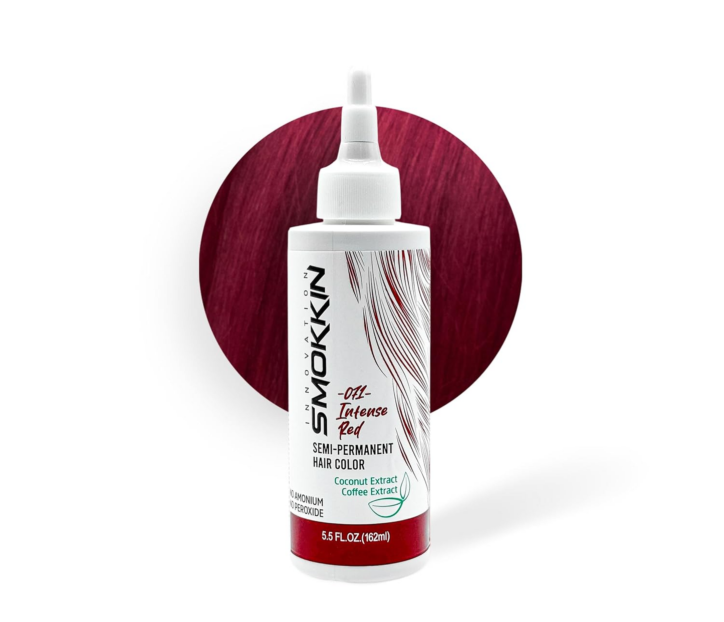 Smokkin Innovation Semi-Permanent Hair Dye - Long-Lasting, Vegan, Ammonia-Free Hair Color with Natural Extracts
