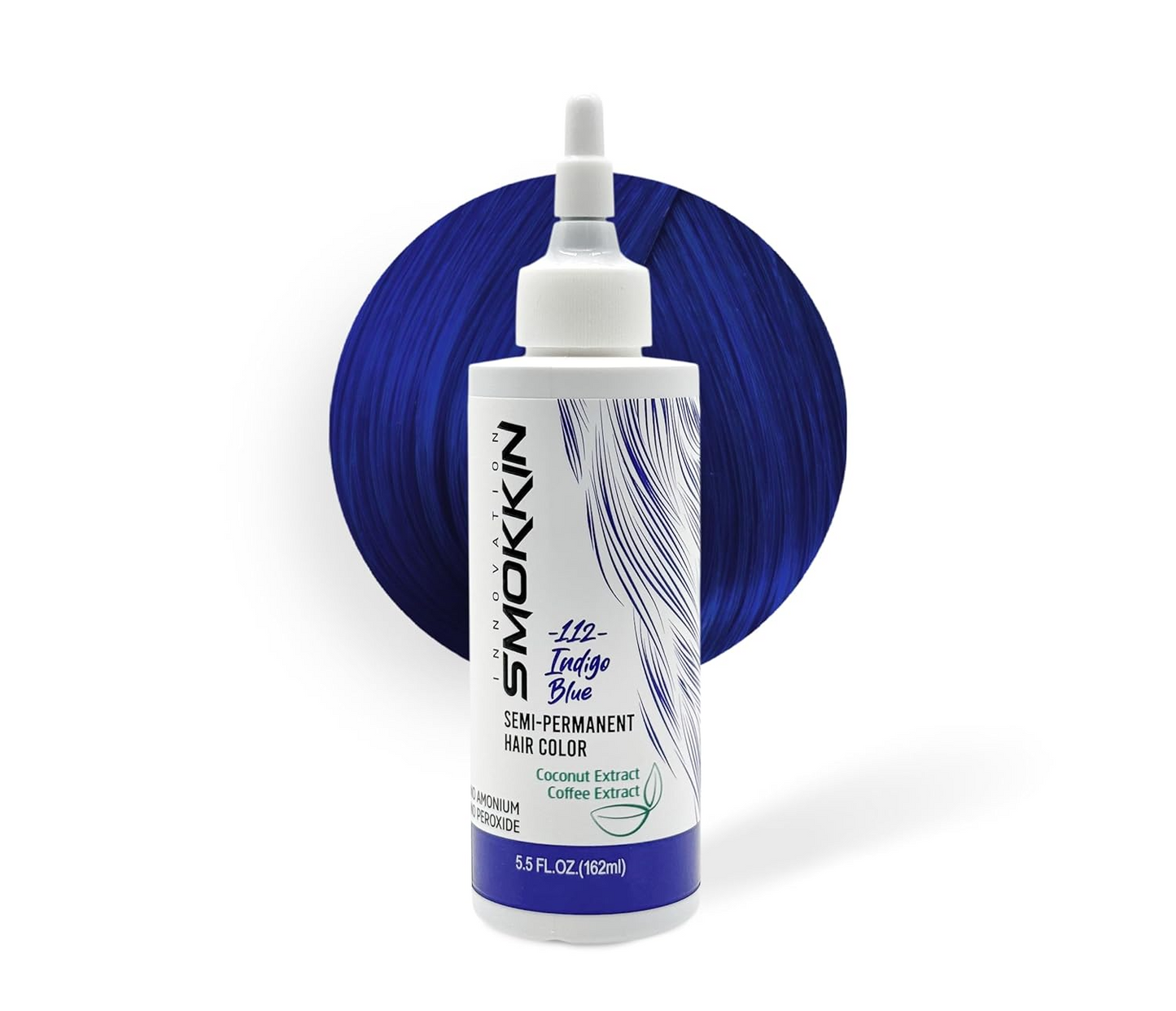 Smokkin Innovation Semi-Permanent Hair Dye - Long-Lasting, Vegan, Ammonia-Free Hair Color with Natural Extracts