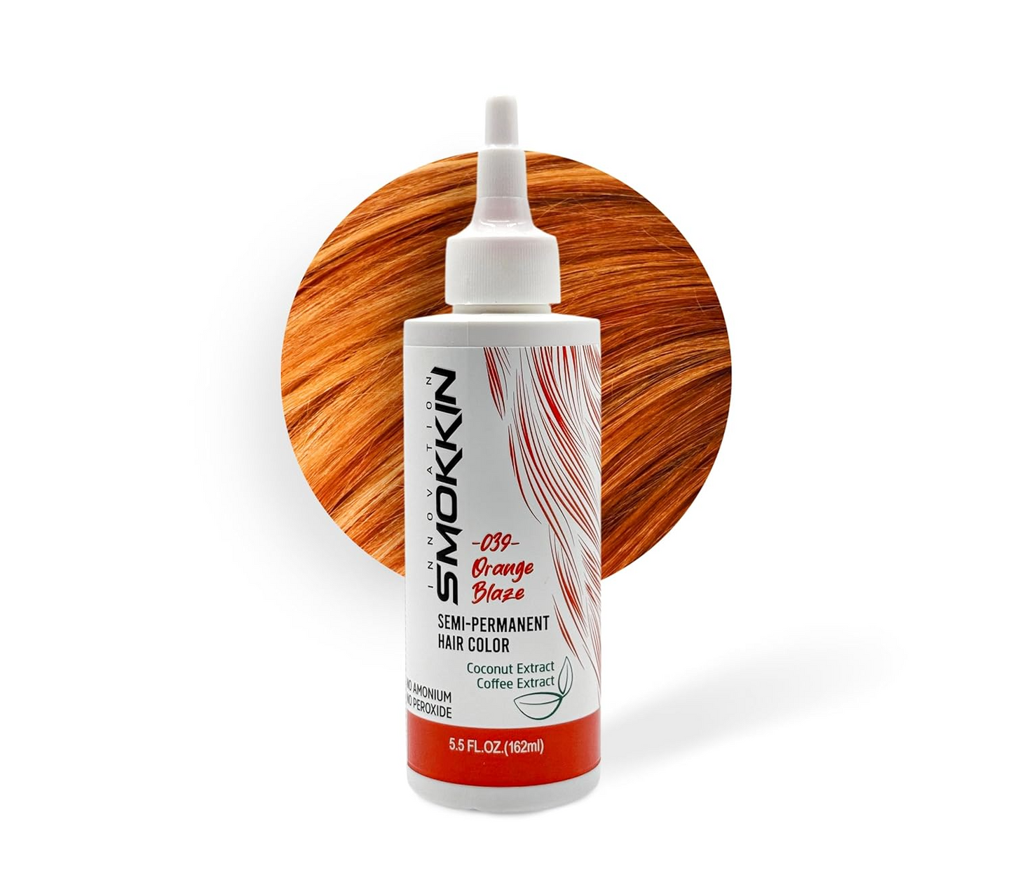 Smokkin Innovation Semi-Permanent Hair Dye - Long-Lasting, Vegan, Ammonia-Free Hair Color with Natural Extracts