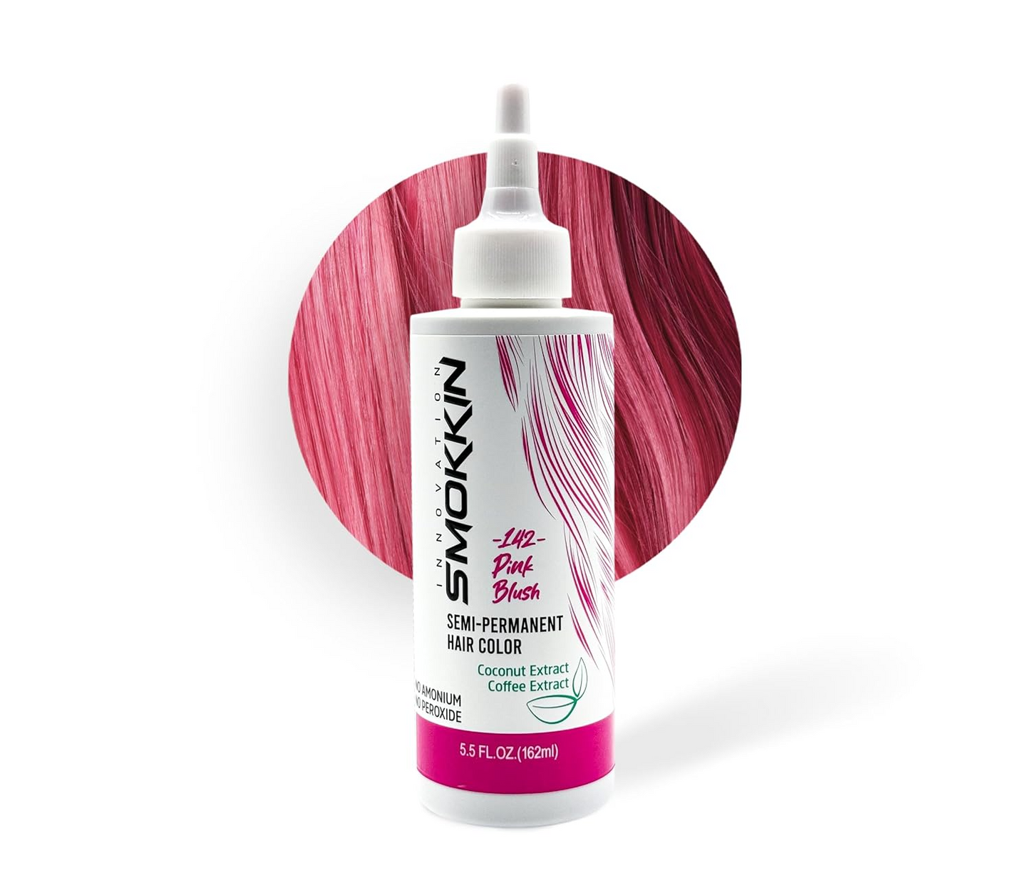 Smokkin Innovation Semi-Permanent Hair Dye - Long-Lasting, Vegan, Ammonia-Free Hair Color with Natural Extracts