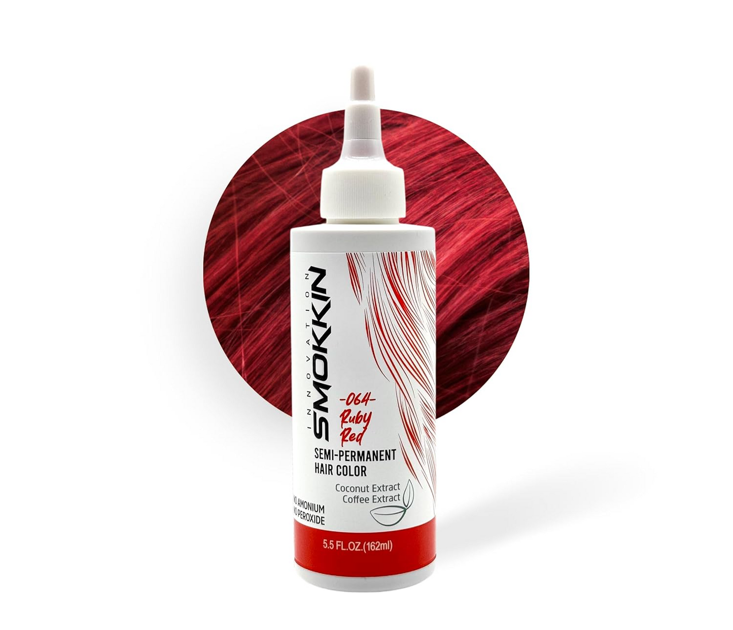 Smokkin Innovation Semi-Permanent Hair Dye - Long-Lasting, Vegan, Ammonia-Free Hair Color with Natural Extracts