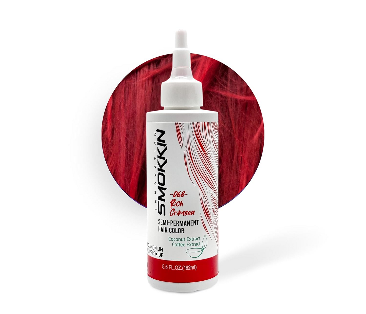 Smokkin Innovation Semi-Permanent Hair Dye - Long-Lasting, Vegan, Ammonia-Free Hair Color with Natural Extracts