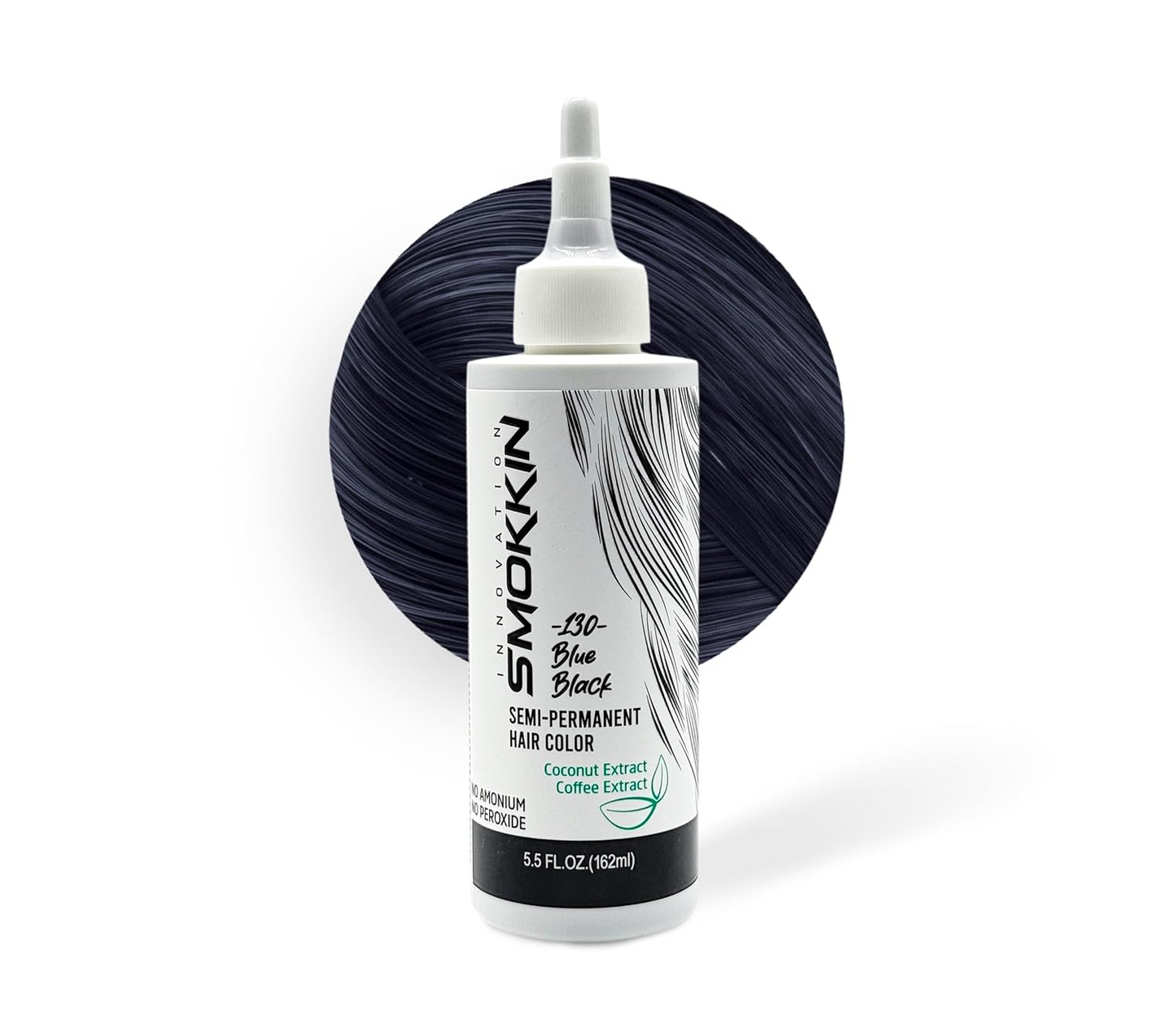 Smokkin Innovation Semi-Permanent Hair Dye - Long-Lasting, Vegan, Ammonia-Free Hair Color with Natural Extracts