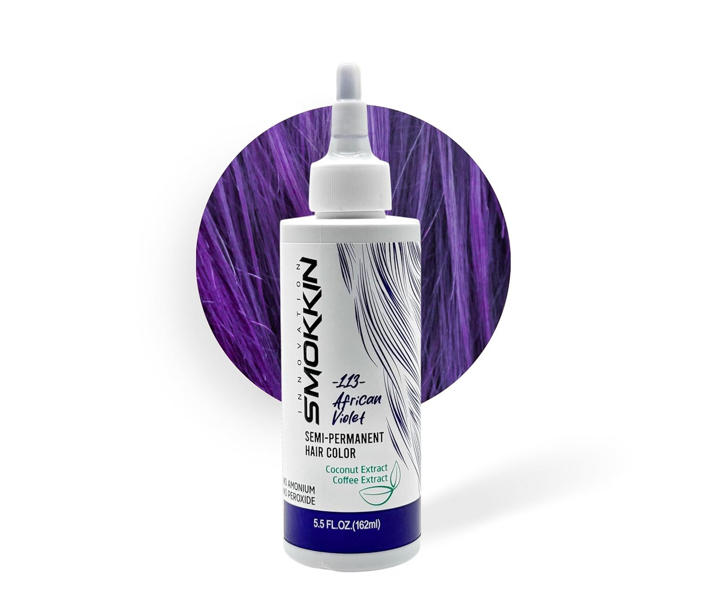 Smokkin Innovation Semi-Permanent Hair Dye - Long-Lasting, Vegan, Ammonia-Free Hair Color with Natural Extracts