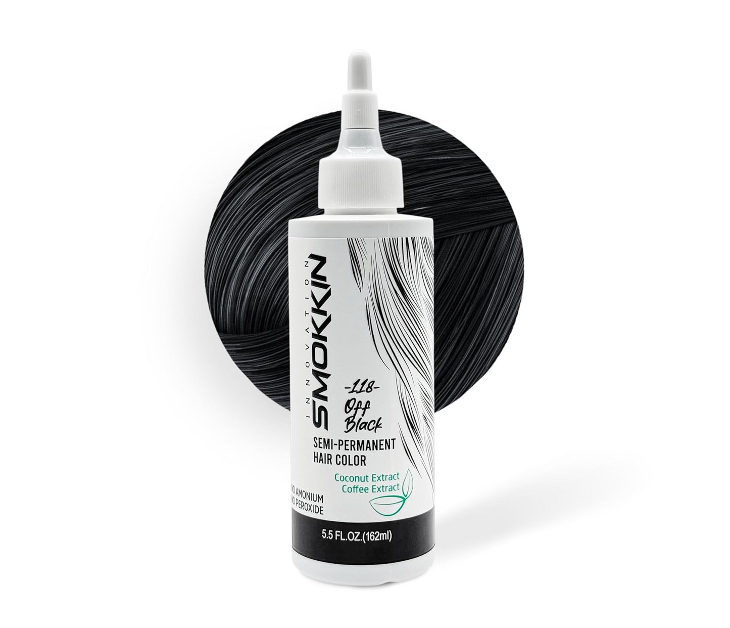 Smokkin Innovation Semi-Permanent Hair Dye - Long-Lasting, Vegan, Ammonia-Free Hair Color with Natural Extracts